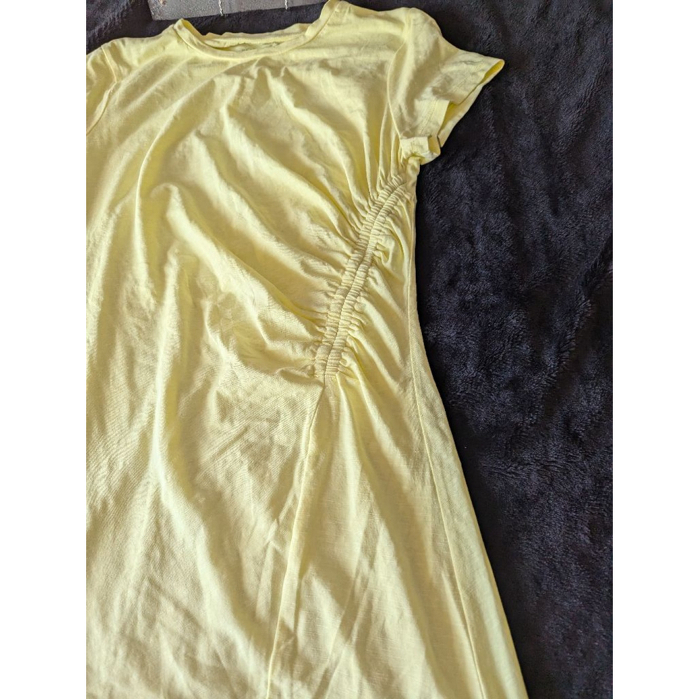 NWOT Universal Thread Yellow Side Rouched Dress L - Picture 2 of 5